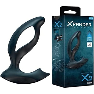 JOYDIVISION XPANDER X2, S, Schwarz, Perfekte Balance für Prostata-, Anal- und Perineum-Stimulation – Handfreier Gebrauch, Medizinisches Silikomed(S | X2)